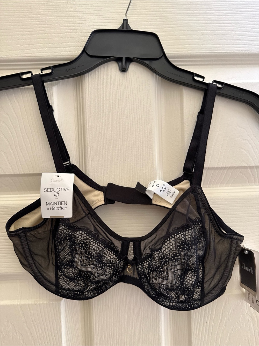 Chantelle Black Sheer Lace Underwire Bra